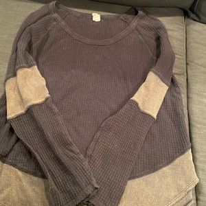 We The Free M long sleeve waffle material tee